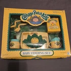 Vintage 1984 Cabbage Patch Baby Feeding Set Taped in Box, see pics for damage