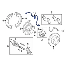 For Toyota Highlander 14-19 ABS Wheel Speed Sensor Wiring Harness Toyota Rear