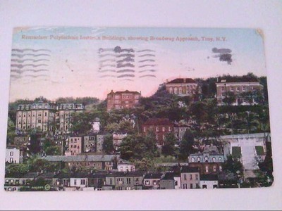 Rensselaer Polytechnic Institute Buildings, showing Broadway Approach. Troy. N. 