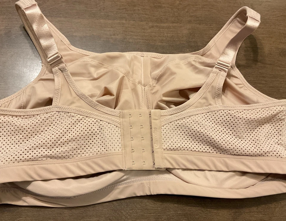 Sujetador deportivo Cami sin aros Glamorise No Bounce 1066 nude talla 46H nuevo Foto 3 de 4