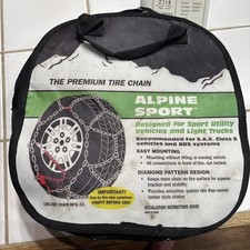 Alpine Sport Premium Tire Chains 2318 Snow Ice Winter Diamond Pattern Alpine Sport Premium Tire Chains 2318 Snow Ice Winter Diamond Pattern