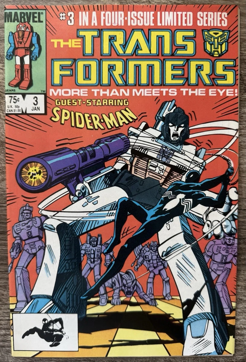 アメコミ Transformers 1 初登場 マーベル　スパイダーマン　レア Transformers Spider-Man Superheroes US Comics Copper Age (1984