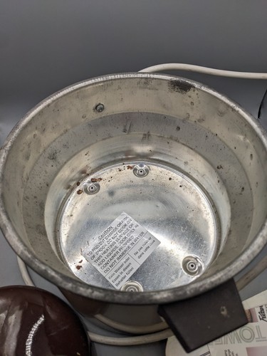 Vintage Tower Ceramic Auto Slow Cooker Compact 1.5 Litre Crock Pot Brown Unused - Picture 14 of 17