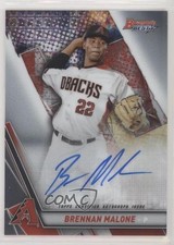 2019 Bowman's Best Auto Brennan Malone #B19-BM Auto aw2