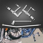 Chrome Aluminum Forward Controls Fit For Harley Dyna Low Rider Super Glide 06 17