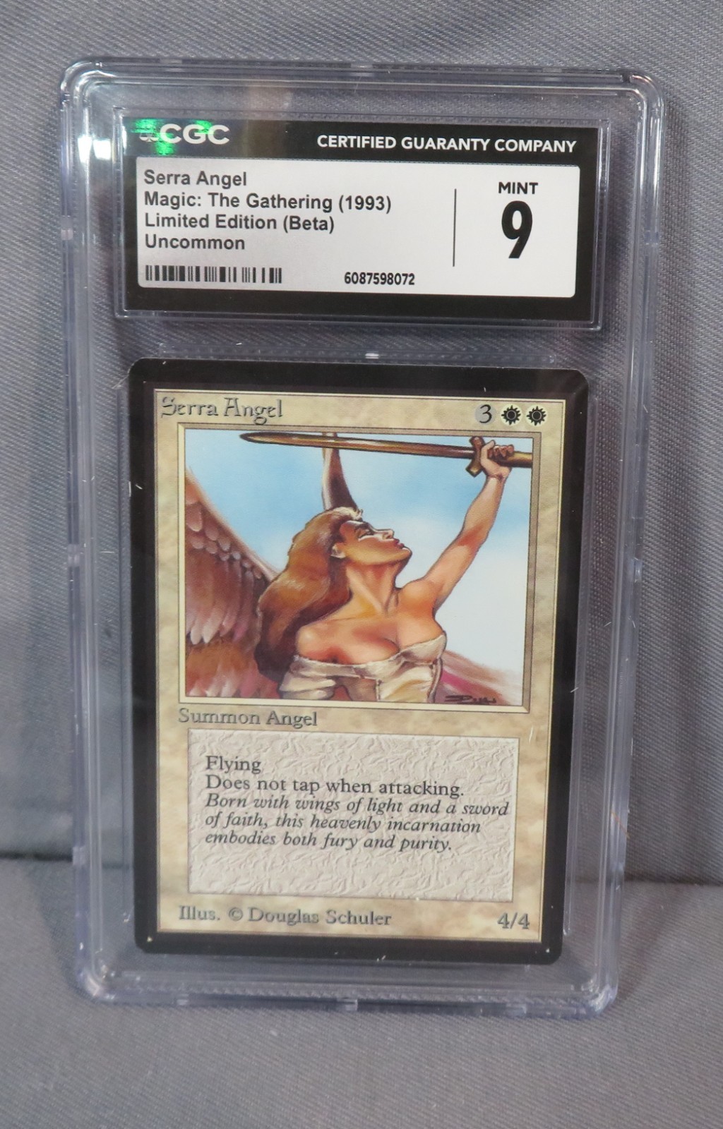 SERRA ANGEL CGC 9 Mint MTG Limited Edition BETA Card 1993 Magic: The Gathering