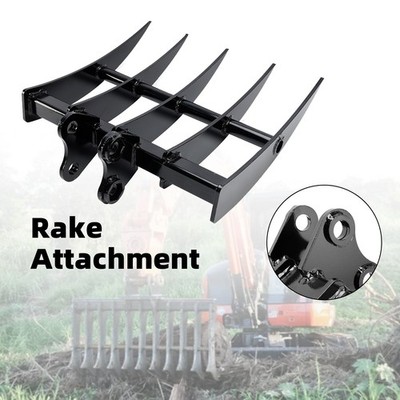 Attachment Rake Attachments Tools For Mini Excavators Excavator Small Digger