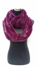fake fur solid color infinity scarf