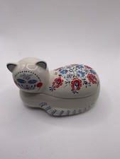 Elizabeth Arden *Porcelain CAT CANDLE*ORIENT EXPRES Collection *1980s* fragrant*
