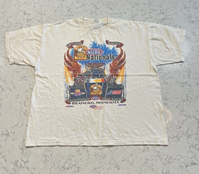 Vintage 2001 NHRA Nationals Brainerd Minnesota Drag Racing T Shirt XL