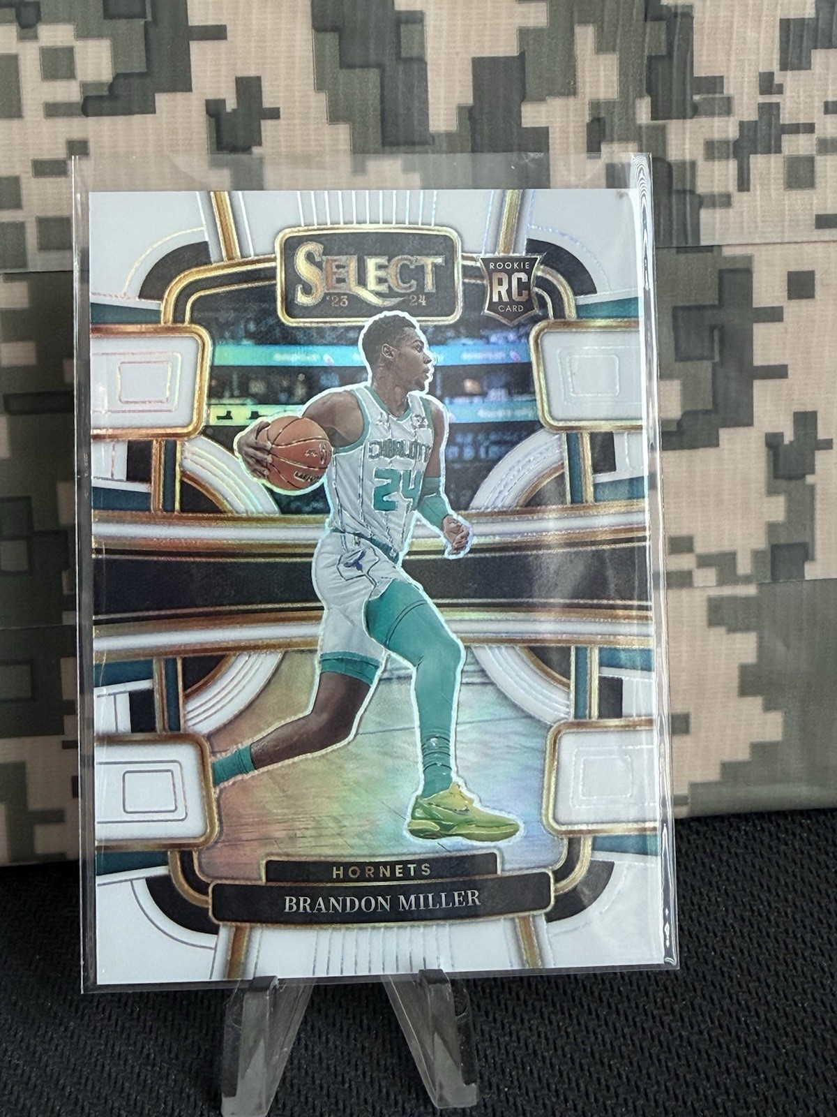 2023-24 Panini Select Brandon Miller RC White Prizm #80 127/149