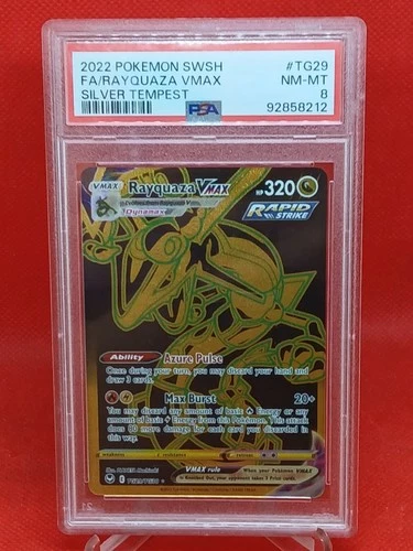 Rayquaza VMAX (Secret)  Swsh12: Sword & Shield - Silver Tempest Trainer Psa 8