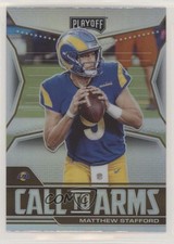 2021 Panini Playoff Call to Arms Silver Prizm Matthew Stafford #CA-MST 2qw
