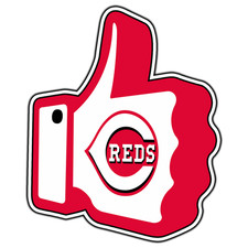 Cincinnati Reds Thumbs Up Logo 15 Baseball Fan Sticker Waterproof Vinyl Decal