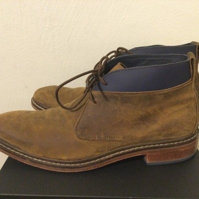 Cole Haan C11771 Colton Brown Leather Blue Band Chukka Boots  display picture 3
