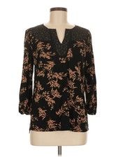 Daniel Rainn Women Brown 3/4 Sleeve Blouse 8