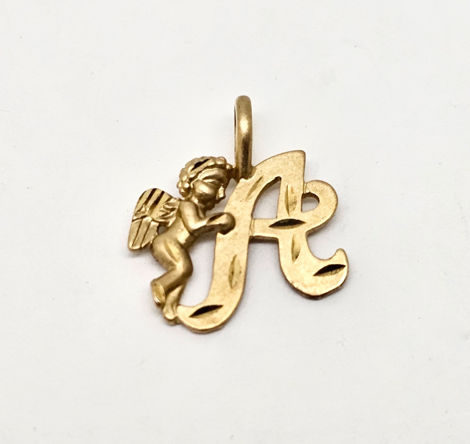 MICHAEL ANTHONY 10K SOLID GOLD CUPID GUARDED SCRI… - image 2