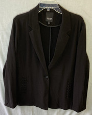 Simply Vera Vera Wang Blazer Women’s XL Black Classic Blazer Business Casual