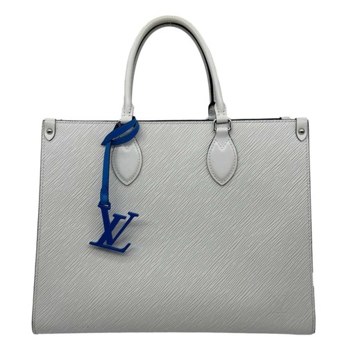 LOUIS VUITTON Onthego MM Epi Leather Tote Shoulder Bag Off White