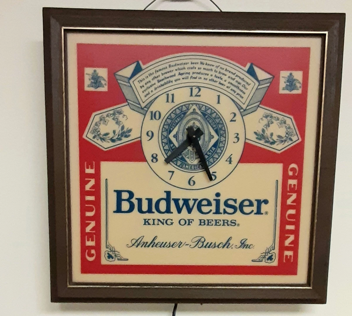 budweiser light clock products for sale | eBay