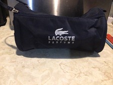 LACOSTE PARFUMS Dark blue , Double Zip Top Toiletries Bag Clean