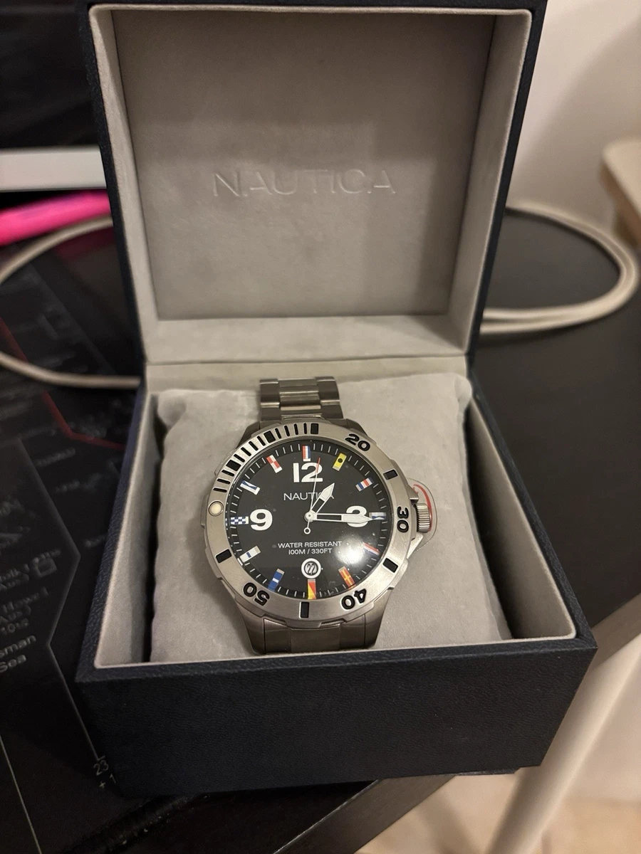 Orologio Uomo Nautica NAPNVS405 – Acciaio Riciclato, Quadrante Nero, Impermeabile 100m - 3
