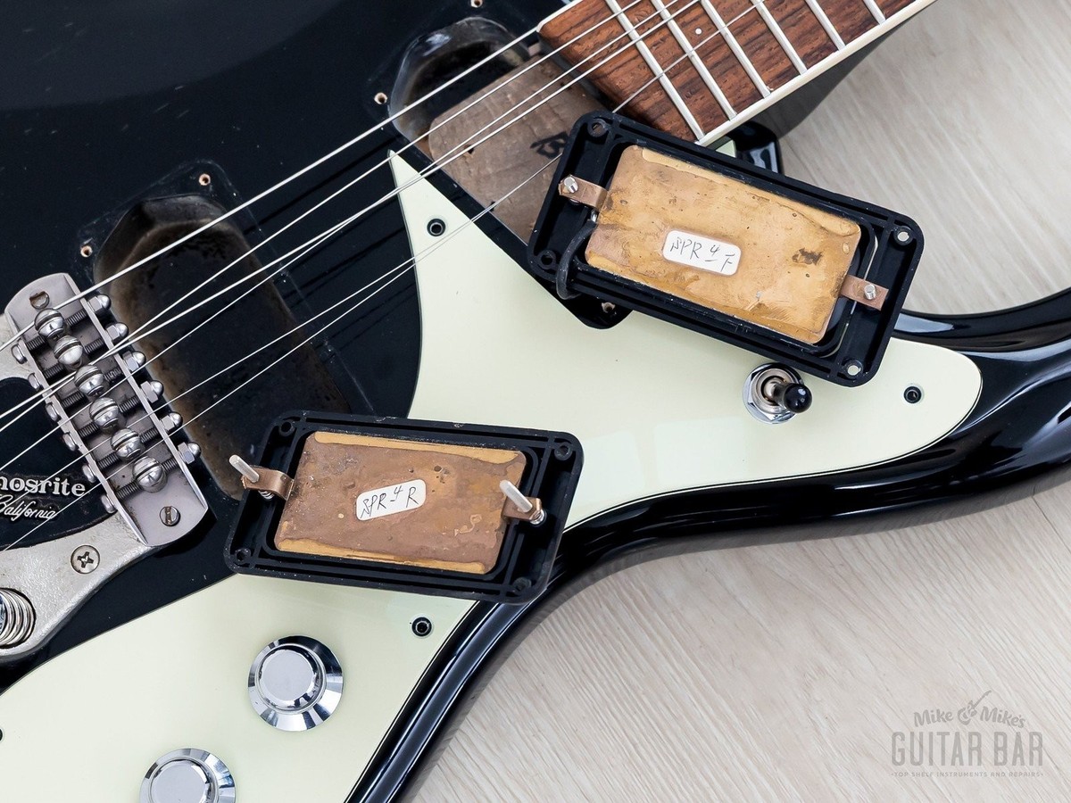 1990s Mosrite Ventures Model Super Custom '65 Black w/ Vibramute