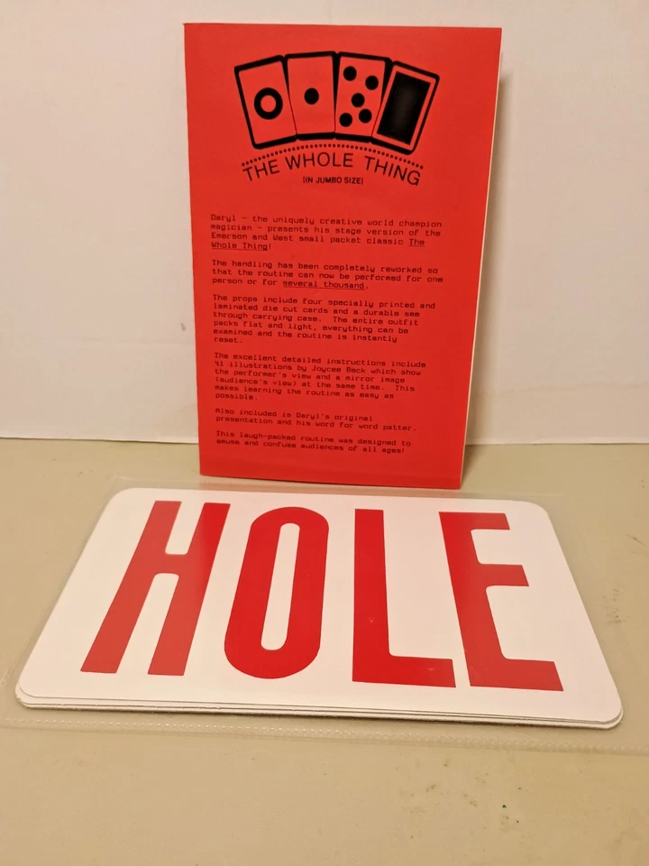 Daryl's The Whole Card. Original 1980s Version. Excellent Condition. - Image 1 of 1