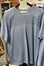 Alfred Dunner Short Sleeve Knit Shirt Large and Pants Size 14 set