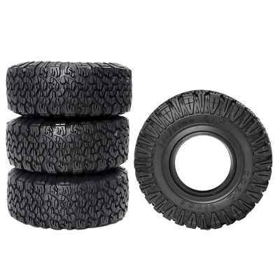 115mm K02 Reifen für 1/10 TRX4 SCX10 RC Truck Schwarz （4Stück）