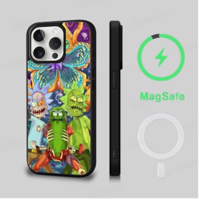 Rick and Morty MagSafe iPhone Case   Shockproof, Silicone (For iPhone 13 Pro/16)
