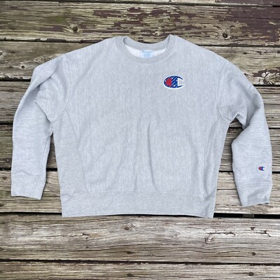 Champion Reverse Weave Crewneck Sweatshirt Size XL Gray