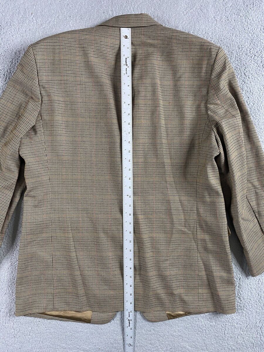 Brooks Brothers Suit Jacket 46 Long Brown Houndstooth 346 Brooks Brothers Suit Jacket 46 Long Brown Houndstooth 346