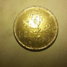 Monete Da 20 Lire 1982 Con Difetto Di Conio