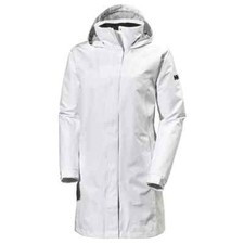 Helly Hansen Aden Jacket Long Coat White Urban Medium 62648 Rrp £140 Gorpcore