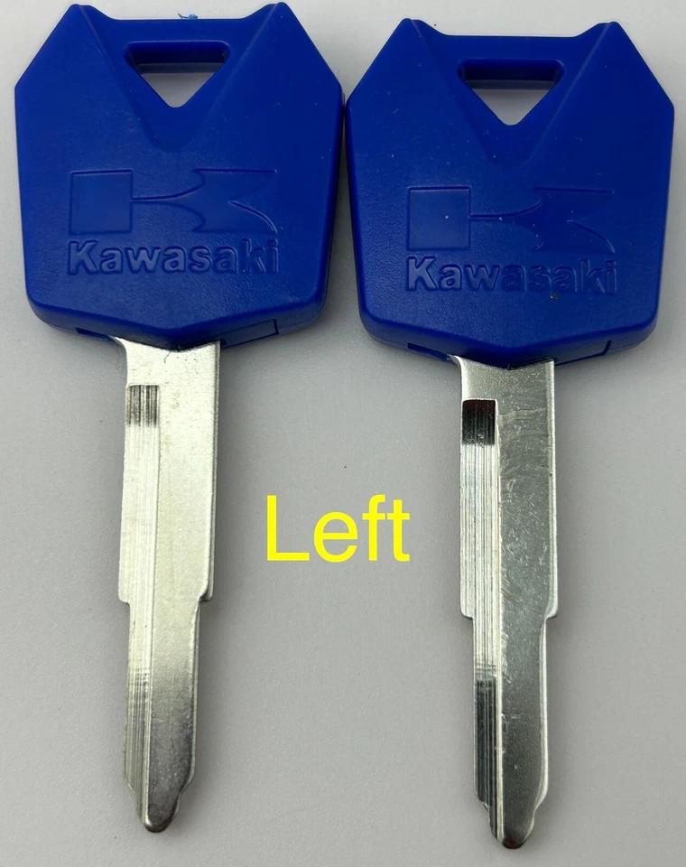 2 llaves en blanco Kawasaki Bayou KLF250 KLF300 KVF360 Prairie Lakota KLF400 KLF220 KLF Foto 2 de 3