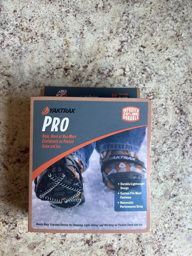 Yaktrax Pro Grips Traction Built for Running, Light Hiking, Snow Size Medium eBay