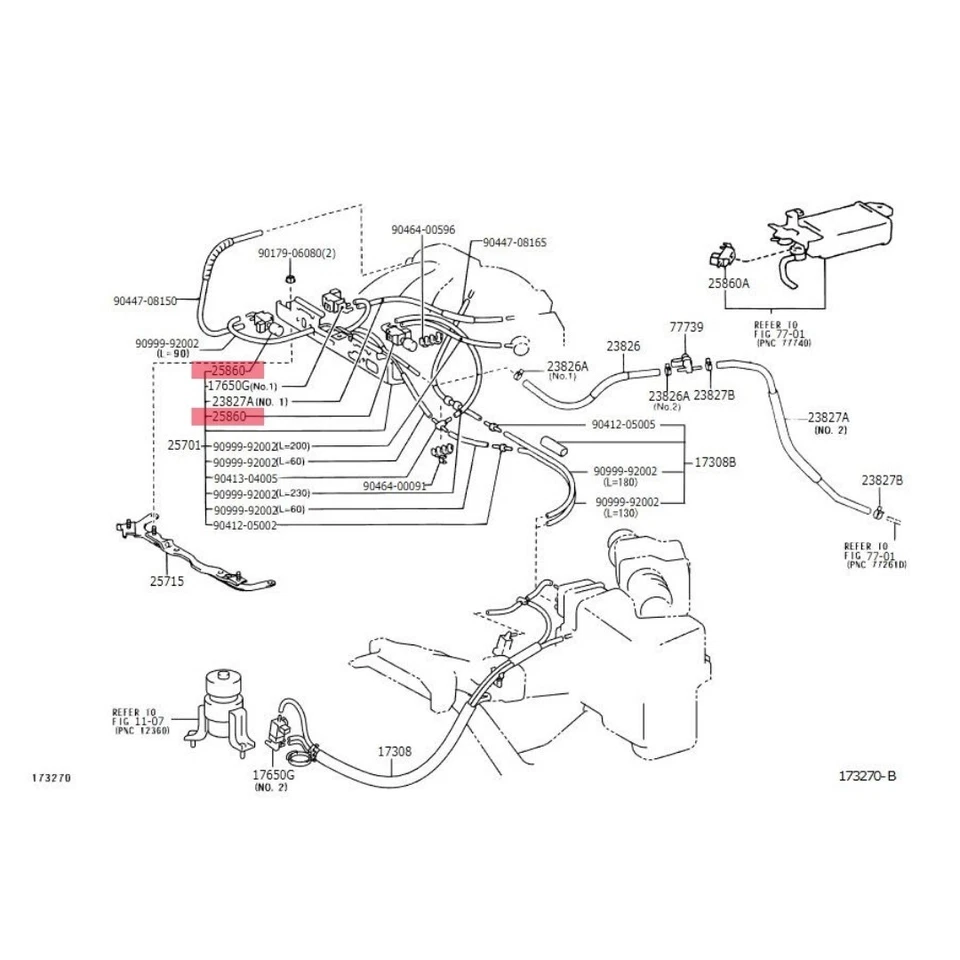 New TOYOTA Genuine Vacuum Switching Valve Assy 25860-62010 Highlander Solara - Image 2 of 4