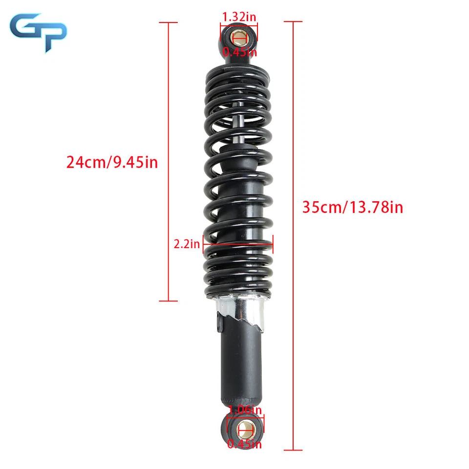12.6'' 320mm Motorcycle Rear Shock Absorber Suspension For Yamaha Honda Suzuki - Image 2 of 4