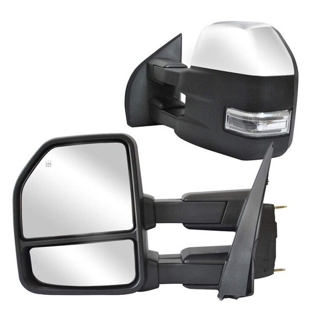 Towing Mirrors for 2017 Ford F150 Signal Power Heated W/ Sensor Chrome