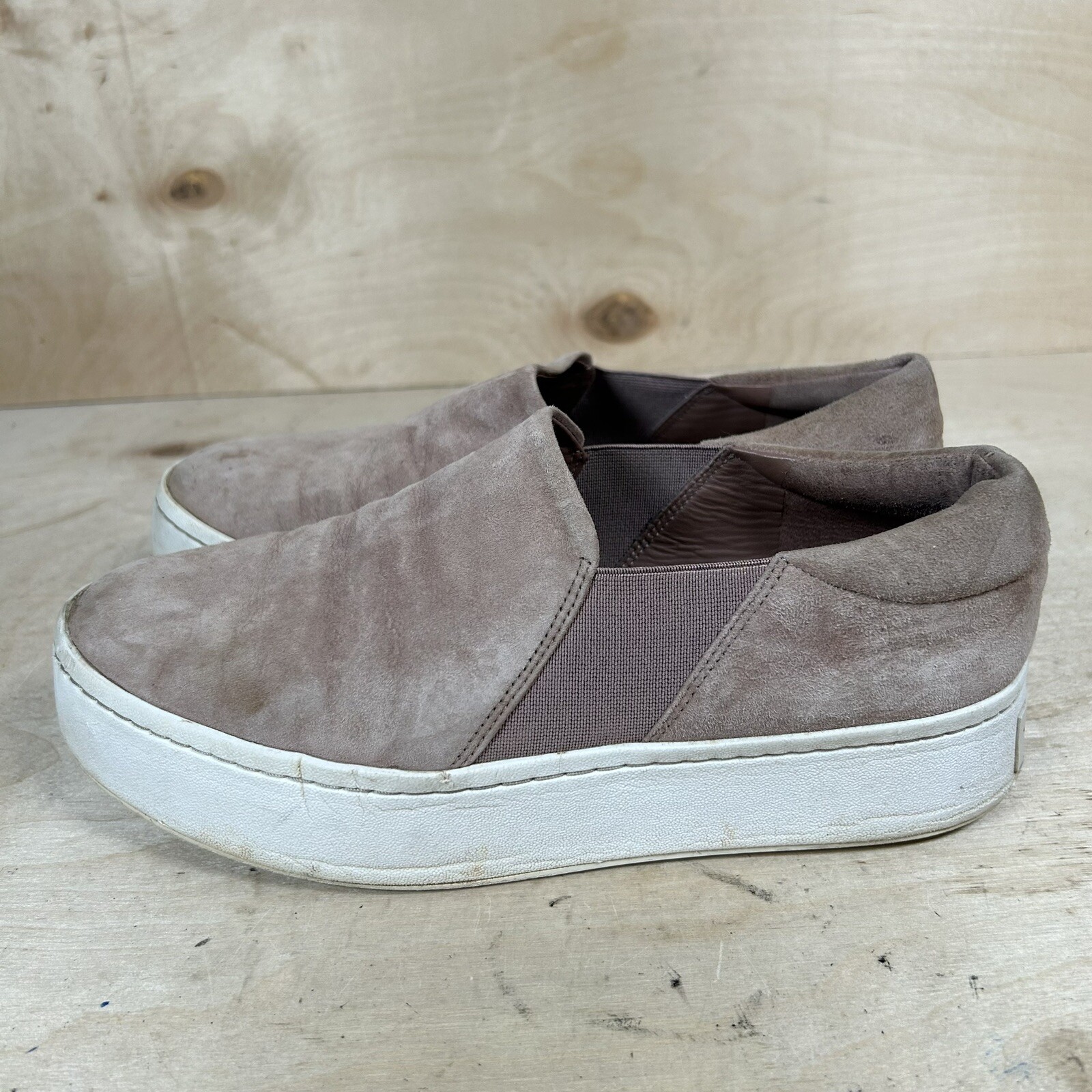 Velour Velvet Slip On Shoes Pink Women's Size 6.5