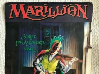 MARILLION VINTAGE 20x30 SCRIPT FOR A JESTER'S TEAR POSTER FROM