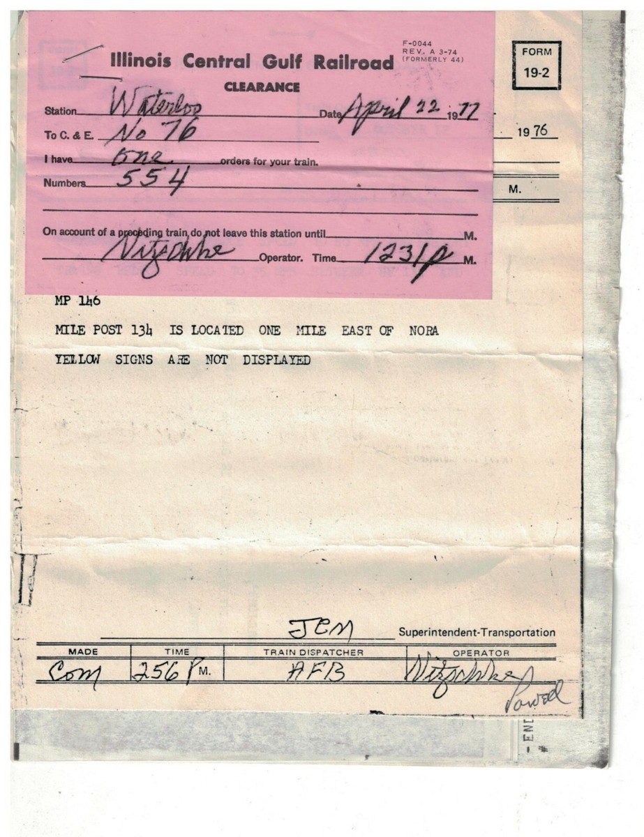 Illinois Central Gulf Railroad 鉄道書類 Illinois Central Gulf Railroad 鉄道書類 Illinois Central Gulf