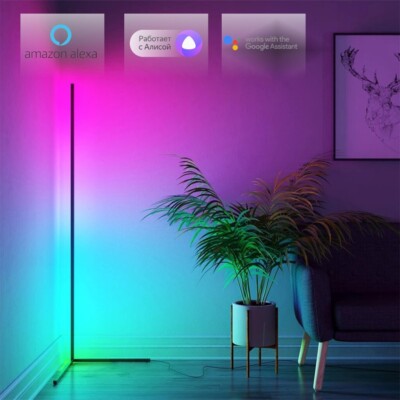 Amazon Purple Standing Lamp Led Rgb Corner Lamp Floor Lamp