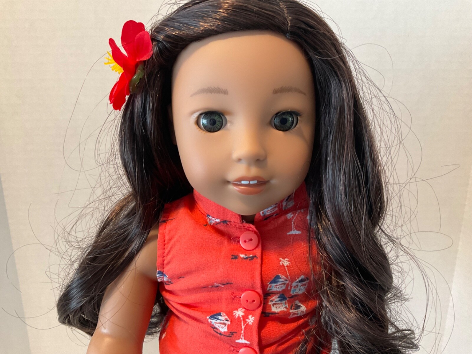 American Girl Doll Nanea with books and stand eBay