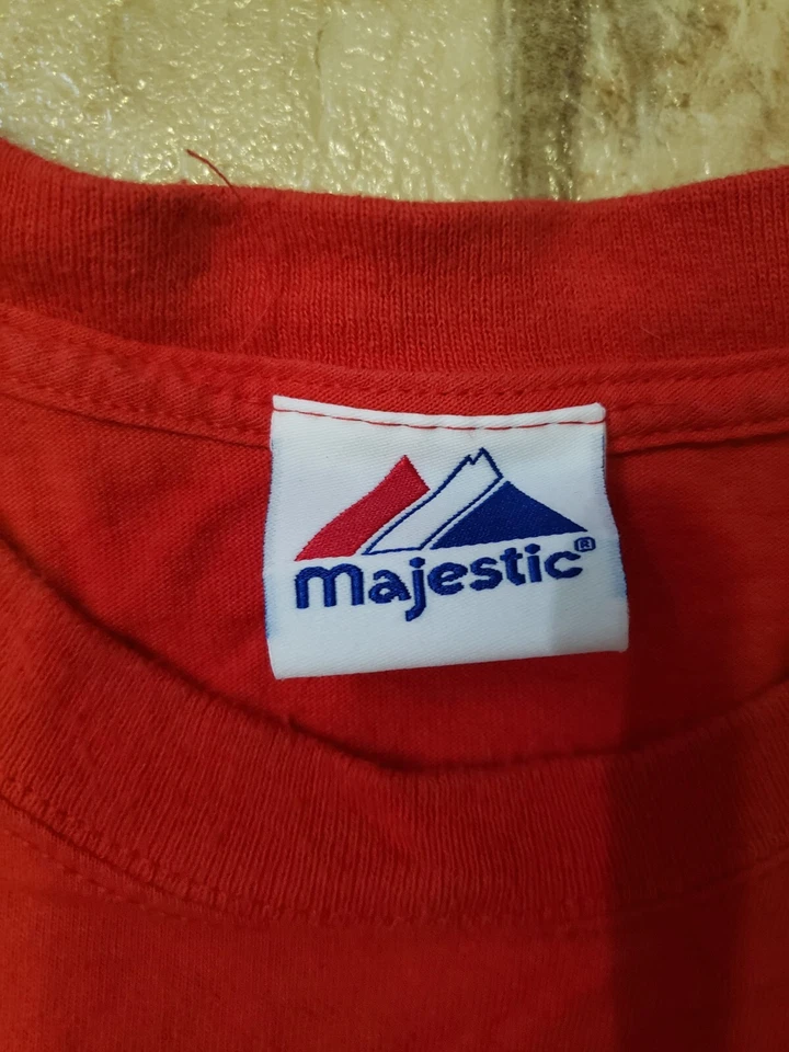 Philadelphia Phillies Red Men's XL T-Shirt Majestic World Series Champion 2008 - Image 4 of 4