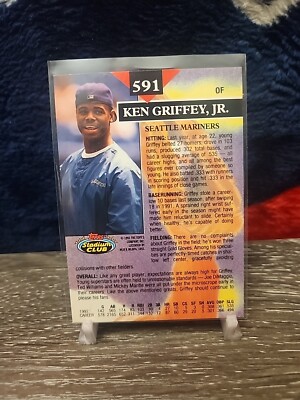 93 Topps Stadium Club Baseball Ken Griffey Jr Member's Choice Card