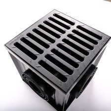 B125-A15 Einlaufschacht Hofablauf: Kunststoff und Gusseisen Hofeinlauf