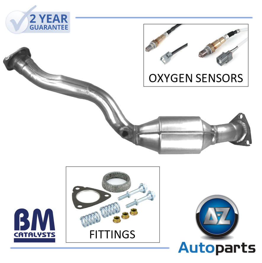 For Honda Jazz Exhaust Catalytic Converter EURO 4 + Front & Rear Oxygen Sensors eBay