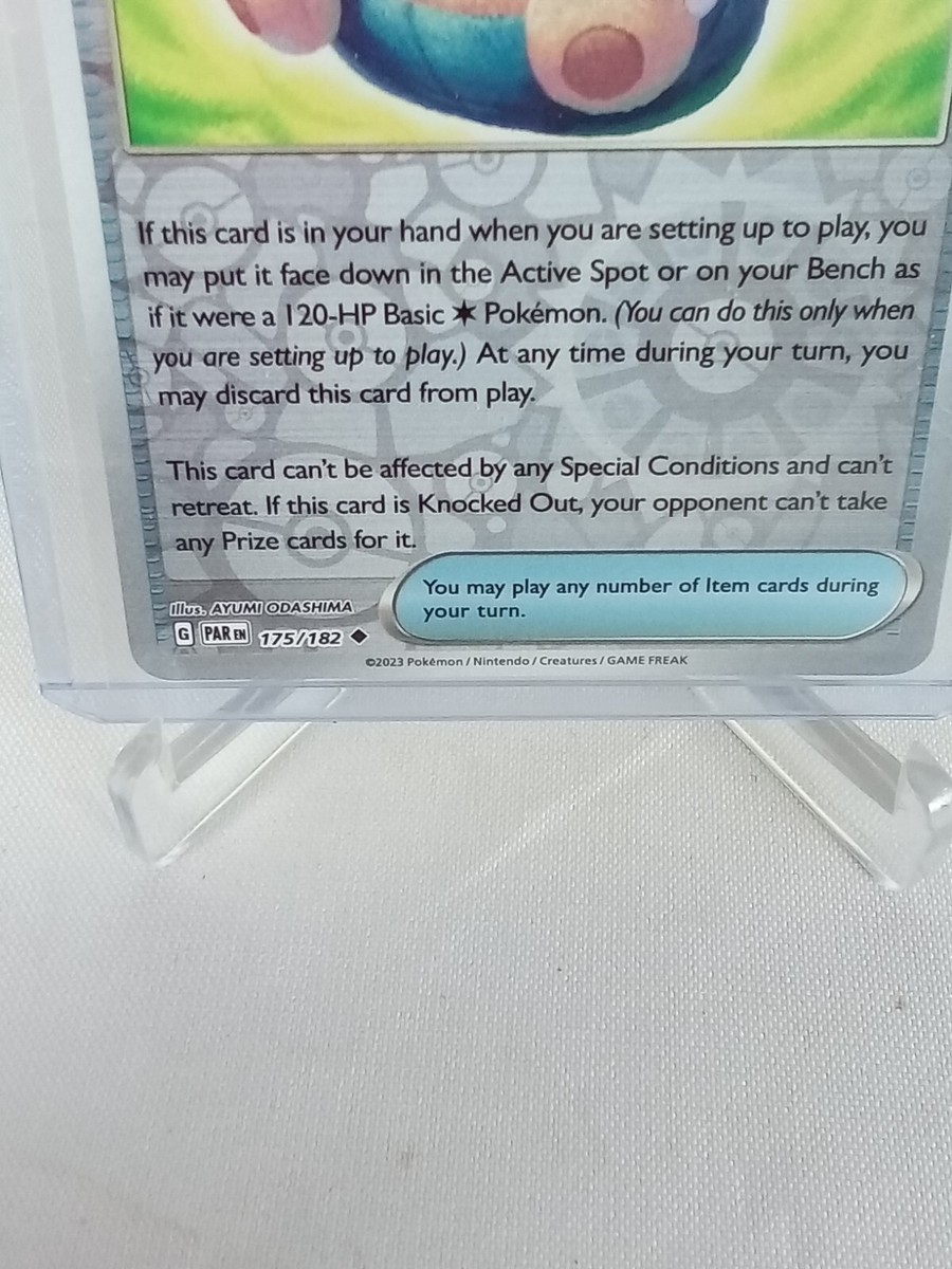 snorlax doll pokemon card Snorlax Doll Hp 120 Holo Trainer #175 Pokémon Card 2023